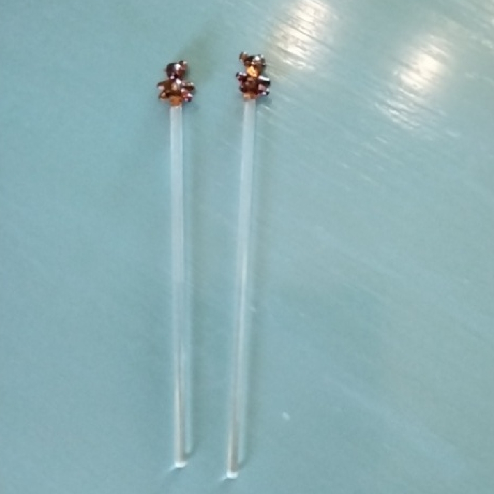 Hand Blown Crystal Teddybear Stir Sticks